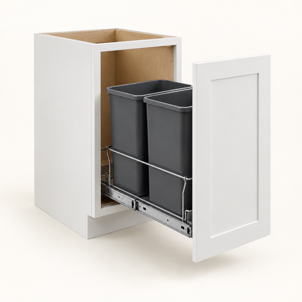 Representative product render of Trash-Can Pull-Out Base Cabinet
